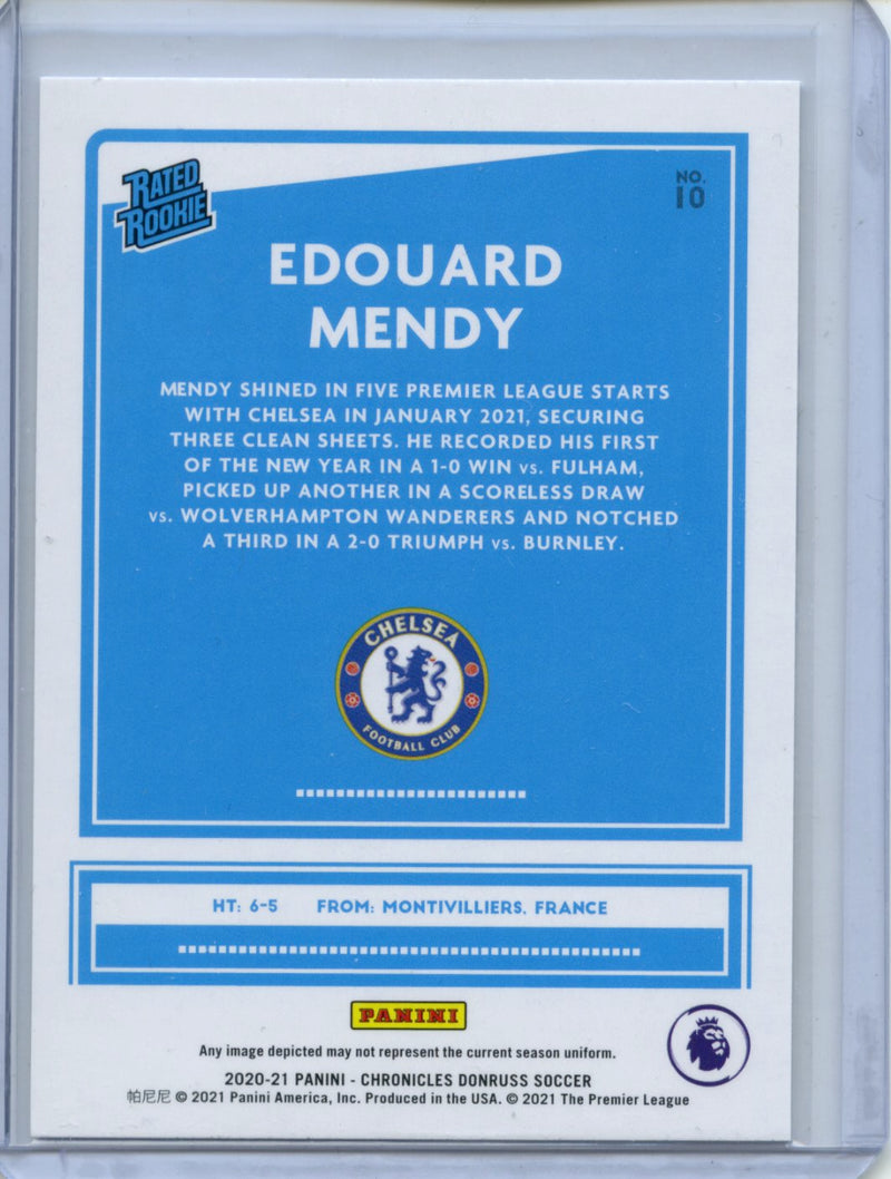 2020-21 Panini Chronicles Edouard Mendy Donruss Rated Rookies Premier League