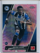 2021-22 Topps Chrome Bundesliga Soccer Bryan Lasme Pink Wave Refractor 66/75