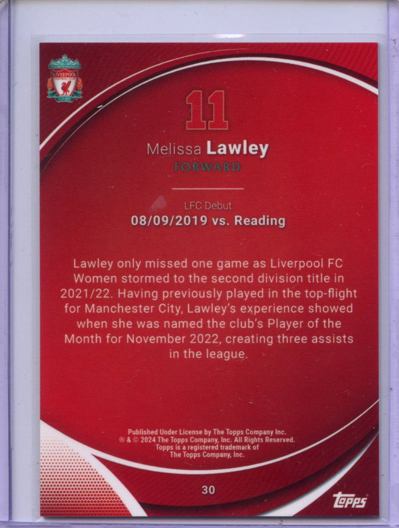 2023-24 Topps Chrome Liverpool Melissa Lawley