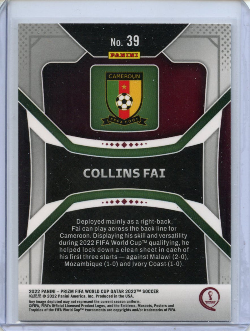 2022 Panini Prizm FIFA World Cup Qatar Collins Fai