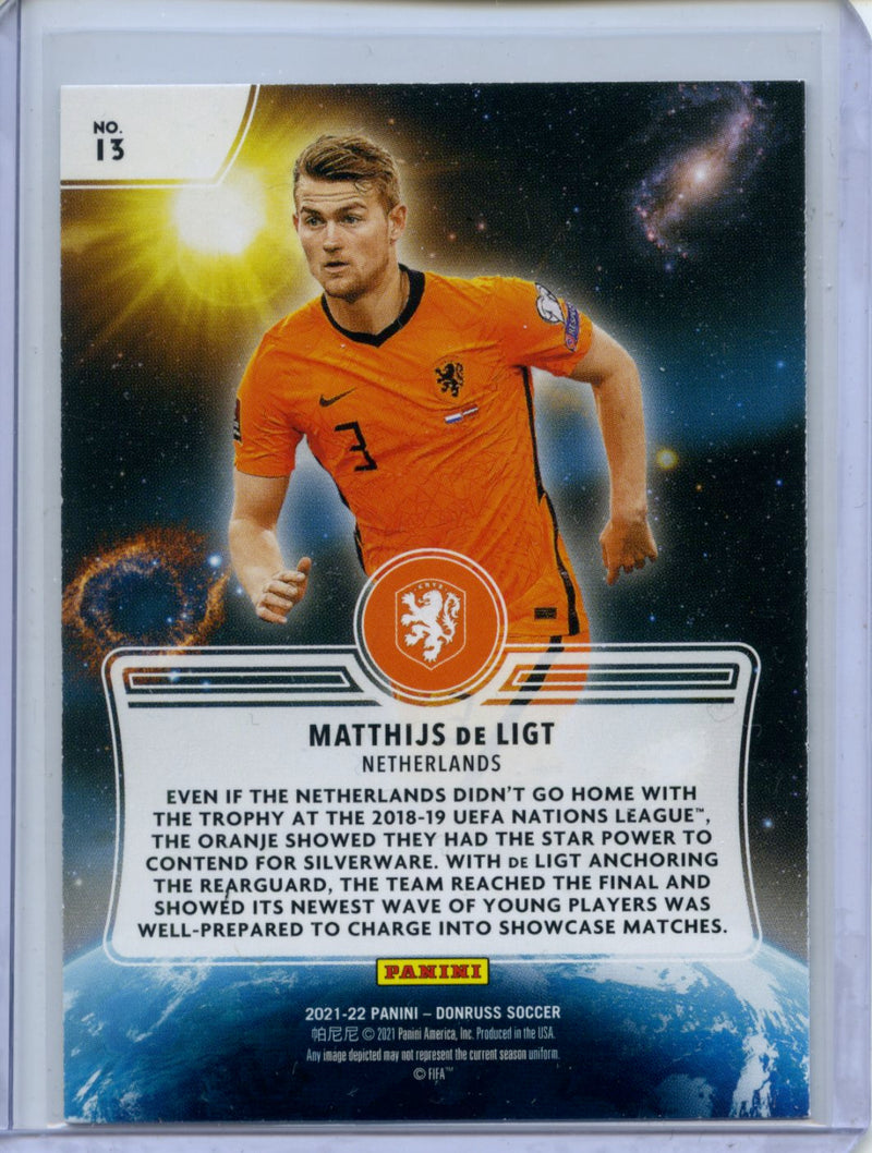 2021-22 Panini Donruss Road To Qatar Mathijs De Ligt Zero Gravity Press Proof