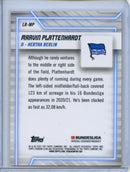 2021-22 Topps Bundesliga Stadium Club Chrome Marvin Plattenhardt Line Runners