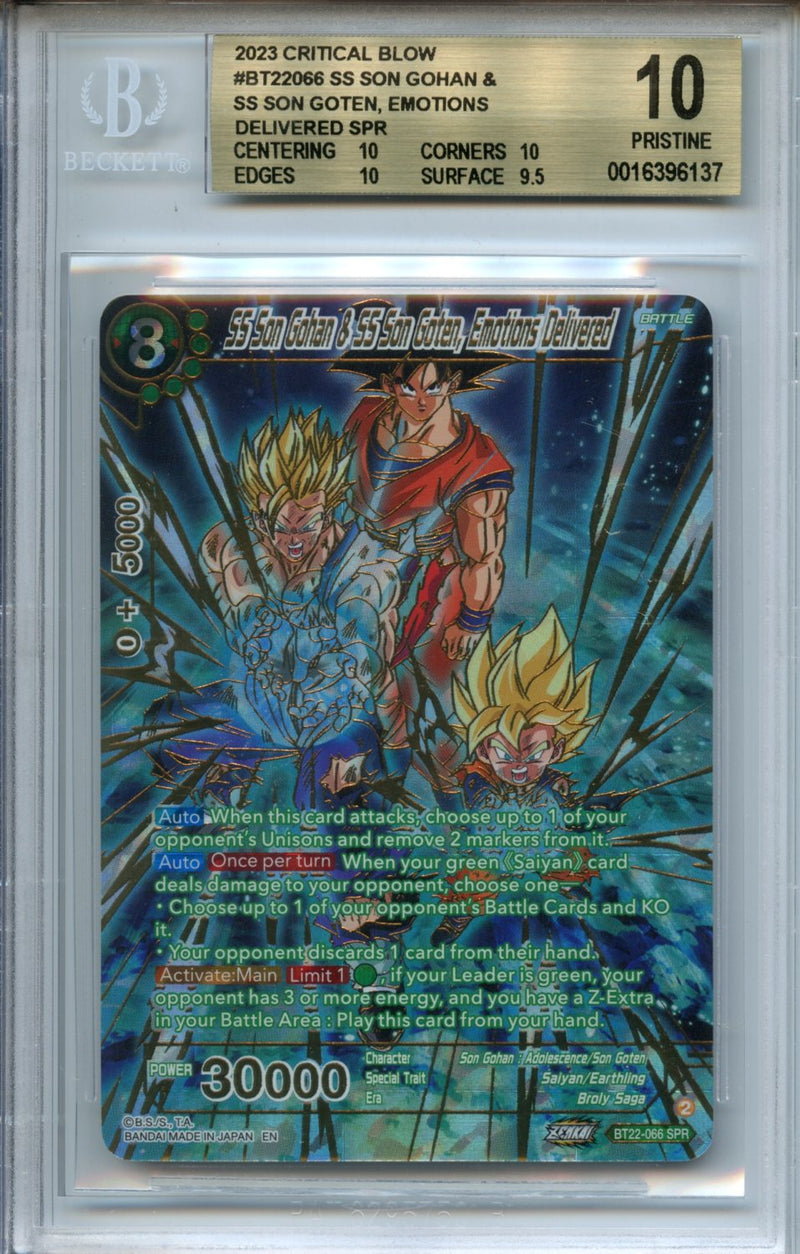 2023 Dragon Ball Z Critical Blow SS Son Gohan & SS Son Goten, Emotions Delivered SPR