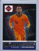 2021-22 Panini Donruss Road To Qatar Ryan Gravenberch Retro Series Press Proof