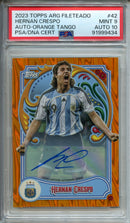 2023 Argentina Fileteado Hernan Crespo Orange Tango Autograph 4/25