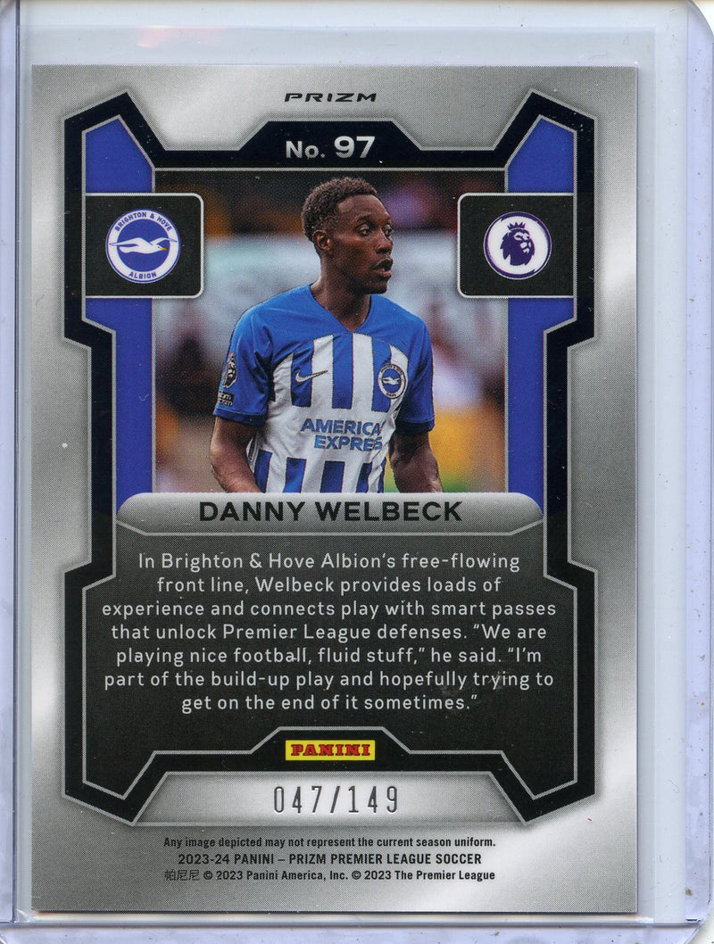 2023-24 Panini Prizm Premier League Danny Welbeck Breakaway Prizms Pink 47/149