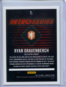 2021-22 Panini Donruss Road To Qatar Ryan Gravenberch Retro Series Press Proof