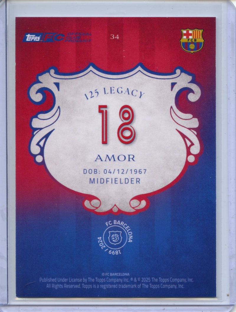 2024-25 Barcelona 125th Anniversary Guillermo Amor Legacy