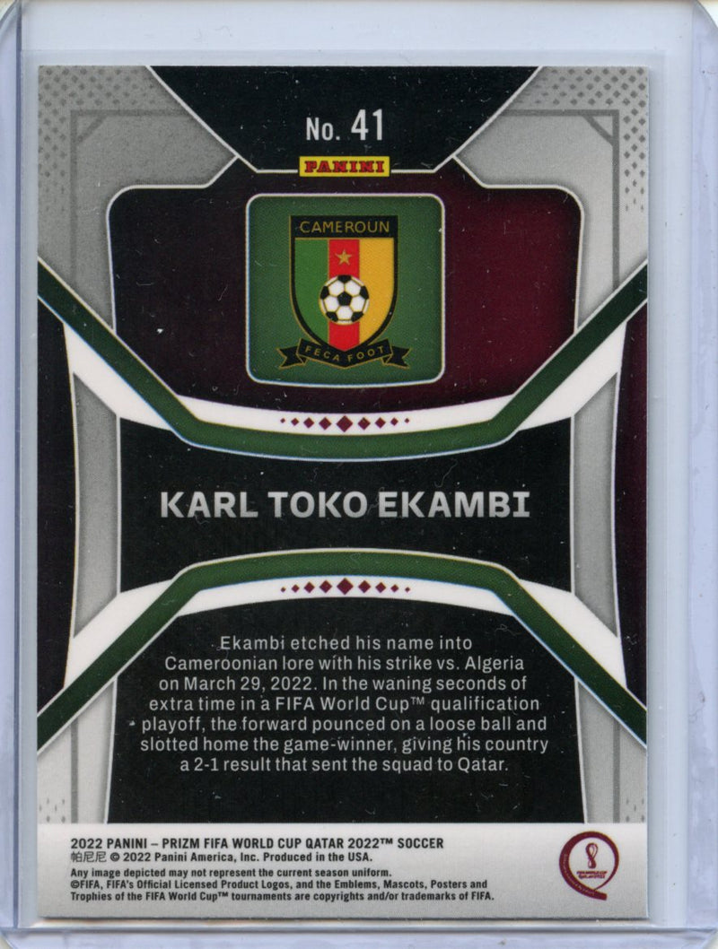 2022 Panini Prizm FIFA World Cup Qatar Karl Toko Ekambi