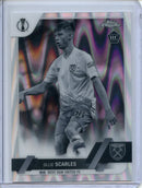 2022-23 Topps Chrome UEFA Ollie Scarles Black & White Ray Wave