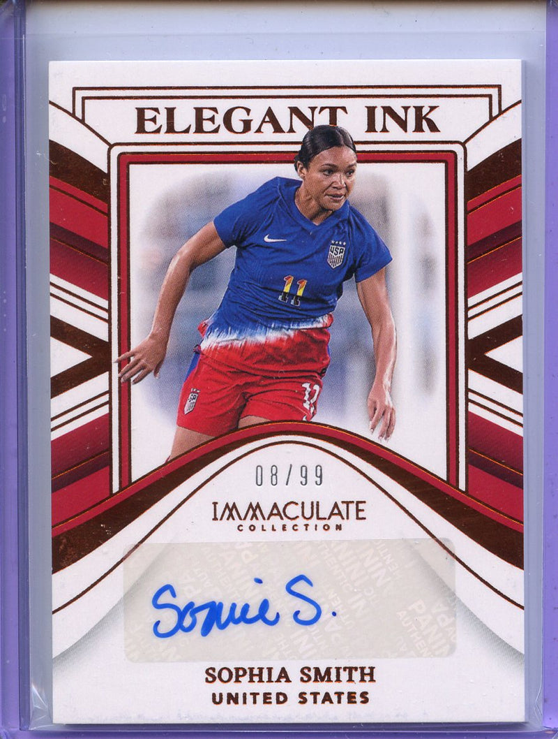 2023-24 Panini Immaculate Sophia Smith Elegant Ink 8/99