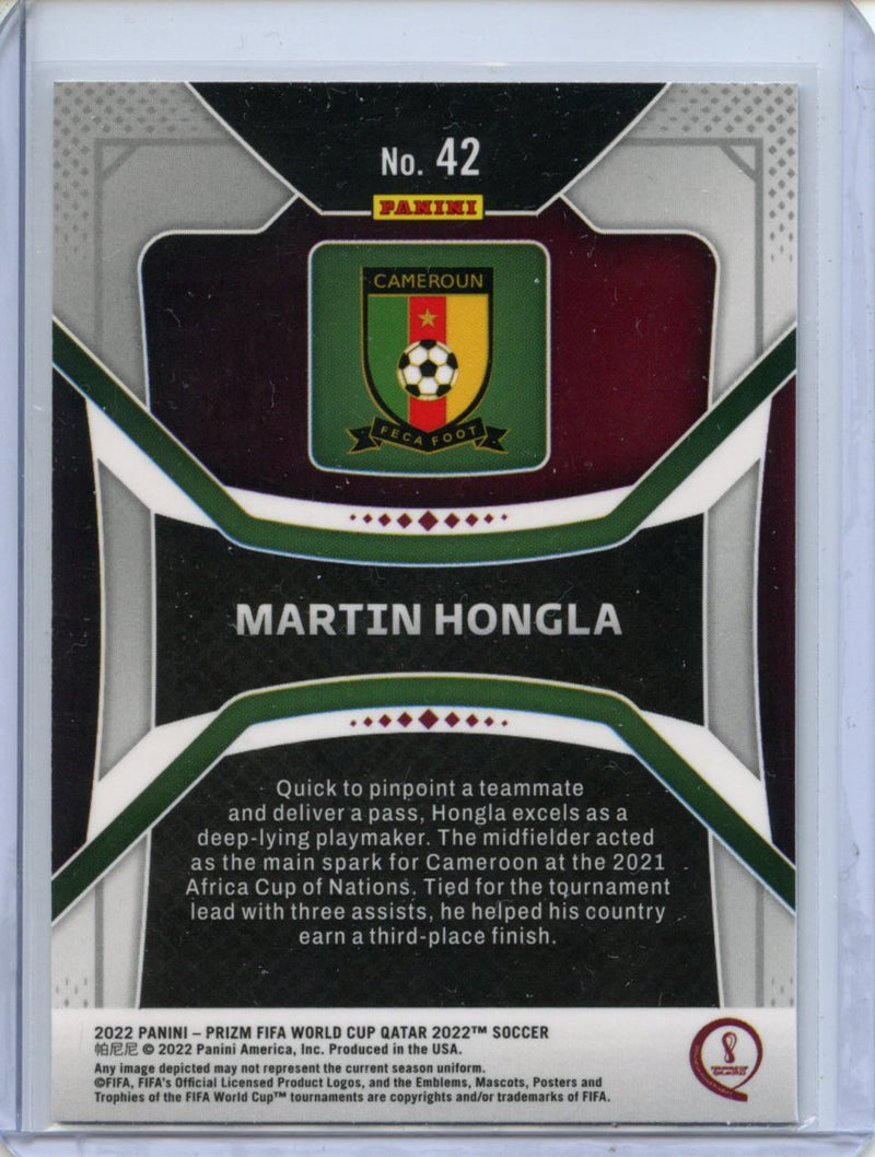 2022 Panini Prizm FIFA World Cup Qatar Martin Hongla