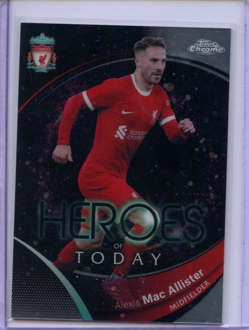 2023-24 Topps Chrome Liverpool Alexis Mac Allister Heroes Of Today