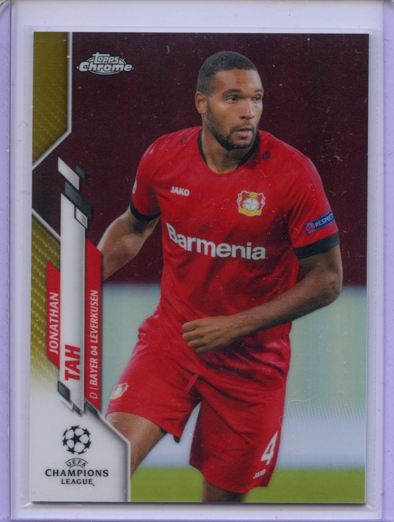 2019-20 Topps Chrome UEFA CL Jonathan Tah Gold Refractor 14/50