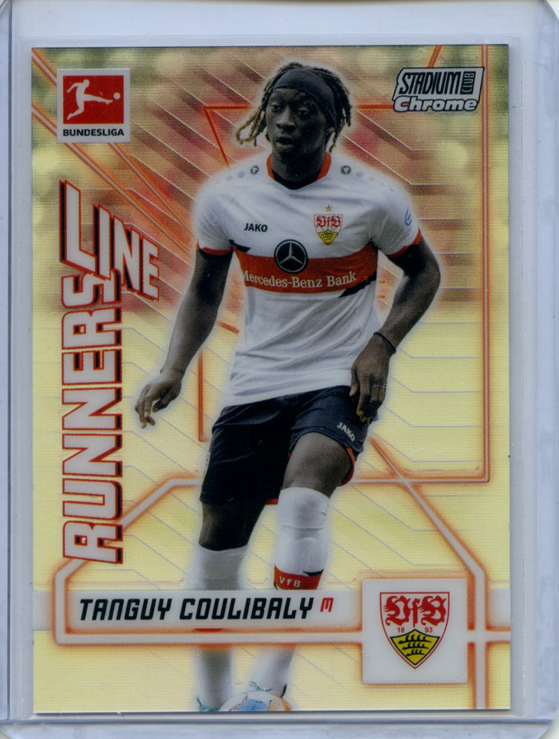 2021-22 Topps Bundesliga Stadium Club Chrome Tanguy Coulibaly Line Runners