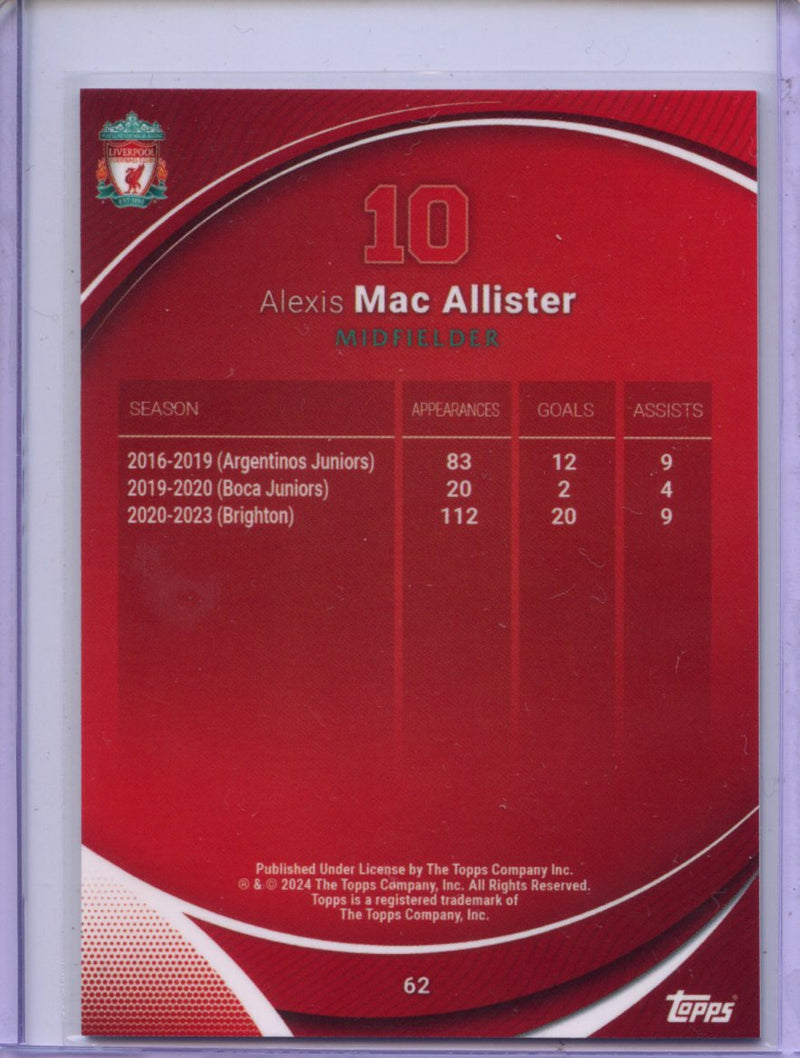 2023-24 Topps Chrome Liverpool Alexis Mac Allister Heroes Of Today