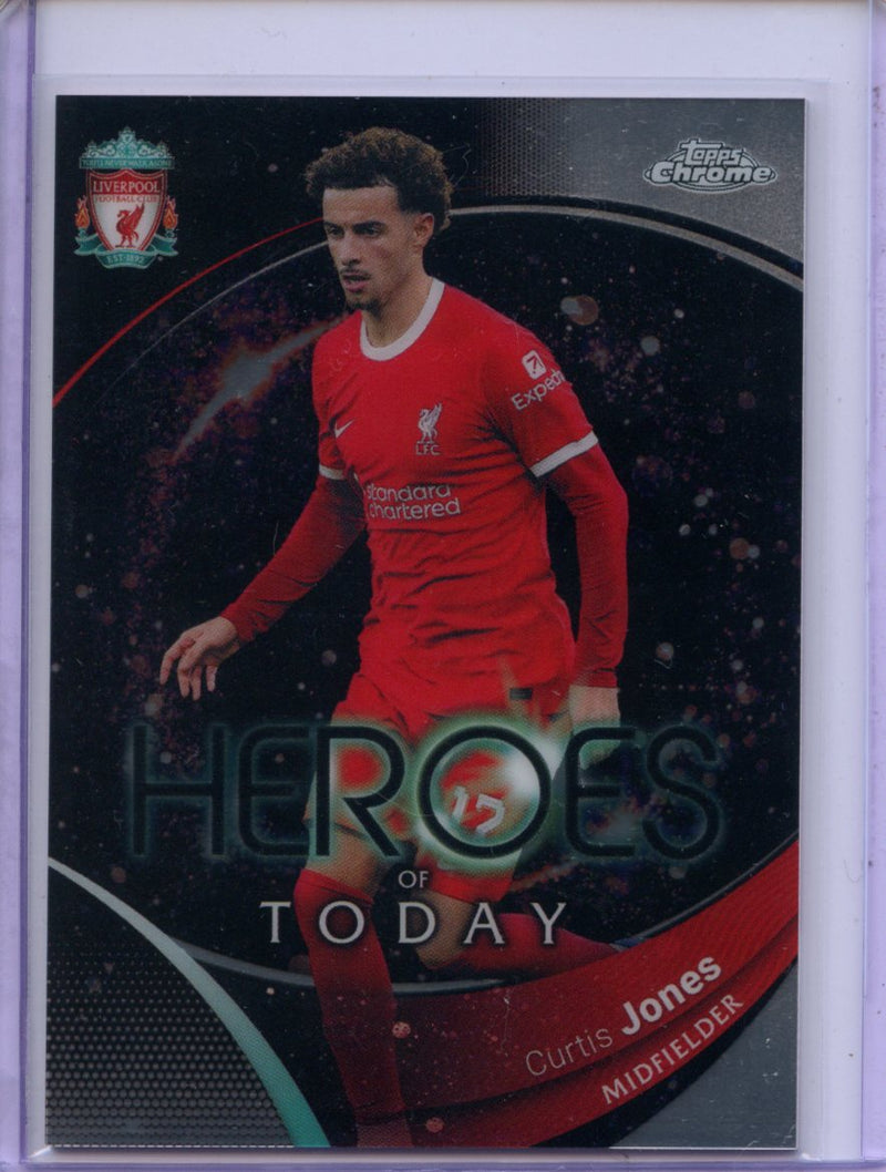 2023-24 Topps Chrome Liverpool Curtis Jones Heroes Of Today