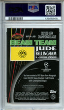 2021-22 Stadium Club Chrome UCL Jude Bellingham Beam Team Autograph Gold 18/50