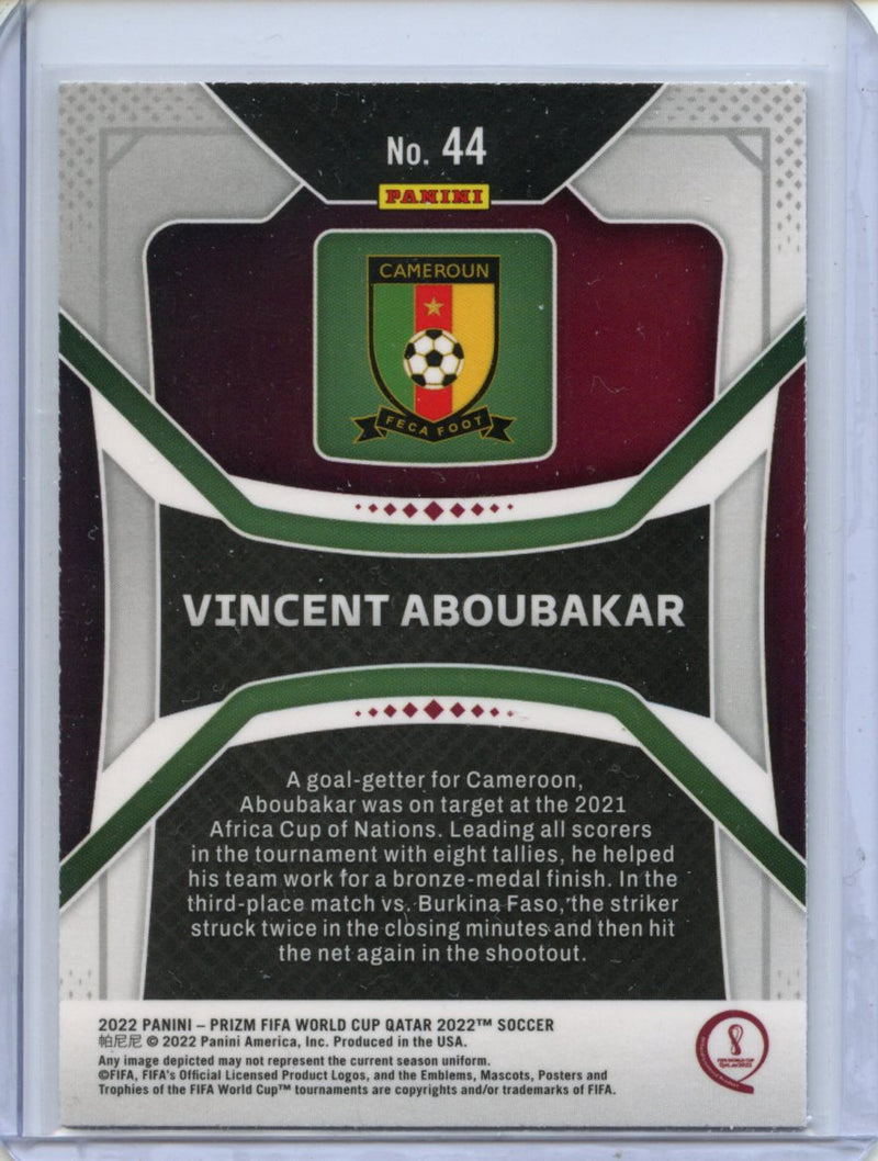 2022 Panini Prizm FIFA World Cup Qatar Vincent Aboubakar