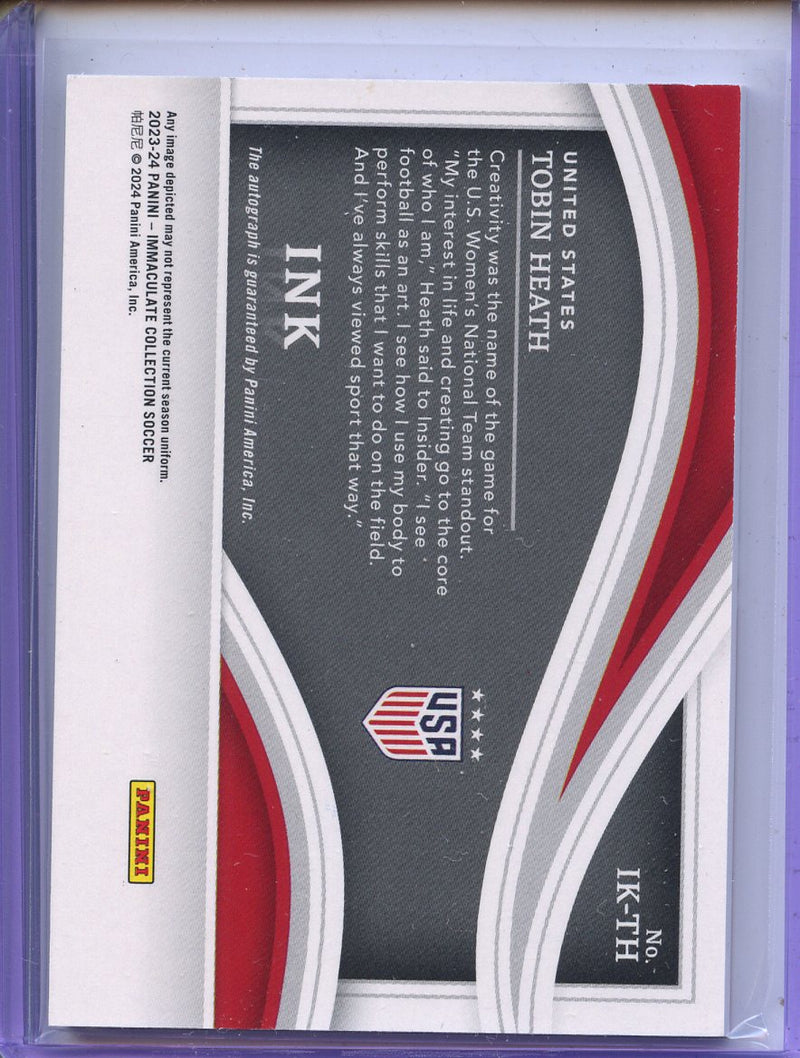 2023-24 Panini Immaculate Tobin Heath Ink 28/99