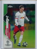 2019-20 Topps Chrome UEFA CL Marcel Sabitzer Green Bubbles Refractor