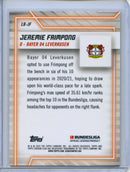 2021-22 Topps Bundesliga Stadium Club Chrome Jeremie Frimpong Line Runners