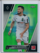 2021-22 Topps Chrome Bundesliga Soccer Ramy Bensebaini Green Refractor 60/99