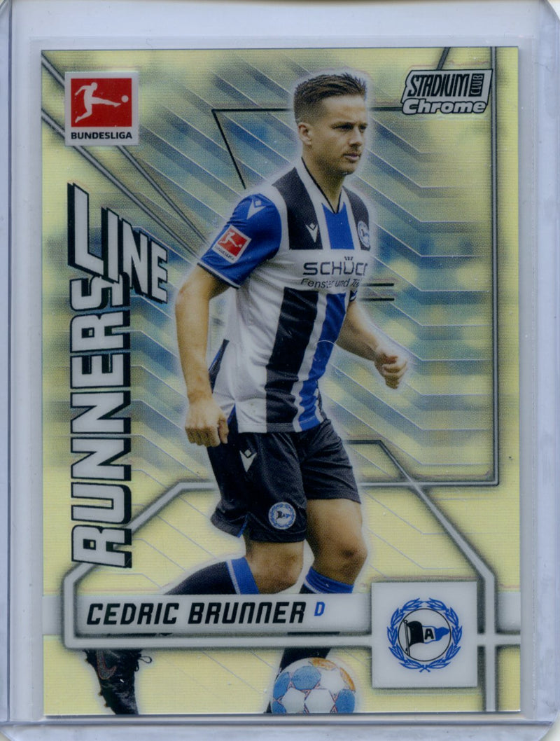 2021-22 Topps Bundesliga Stadium Club Chrome Cedric Brunner Line Runners