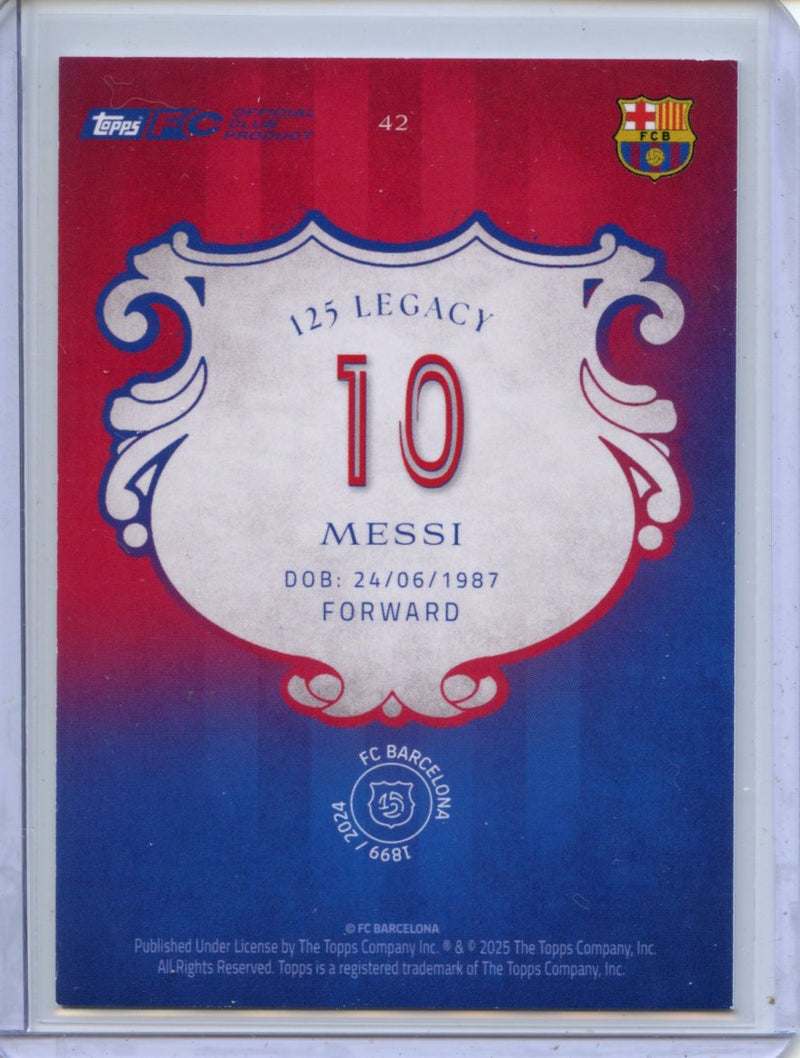 2024-25 Barcelona 125th Anniversary Lionel Messi Legacy