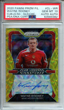 2020-21 Prizm EPL Wayne Rooney Club Legends Signatures Gold Choice 7/10