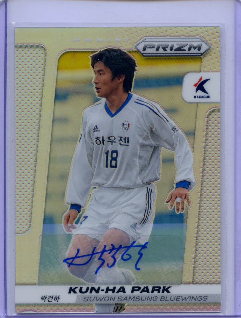 2024 Prizm K-League Soccer Kun-Ha Park Legends Autograph Silver 6/40