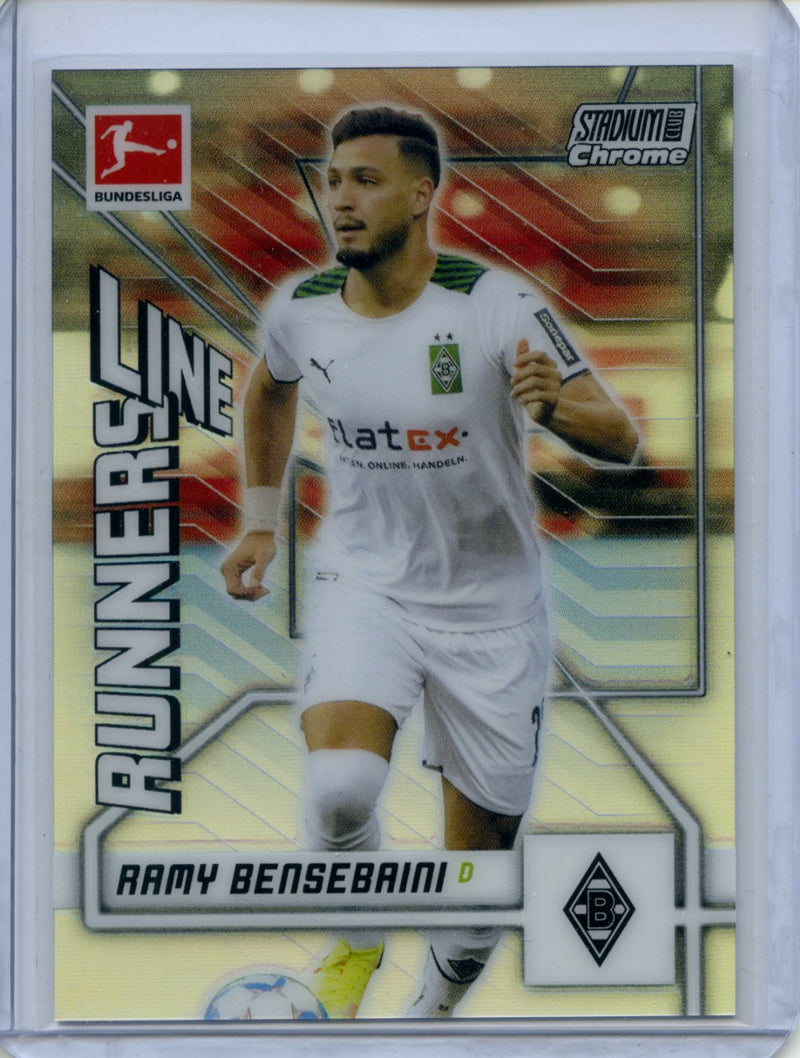 2021-22 Topps Bundesliga Stadium Club Chrome Ramy Bensebaini Line Runners