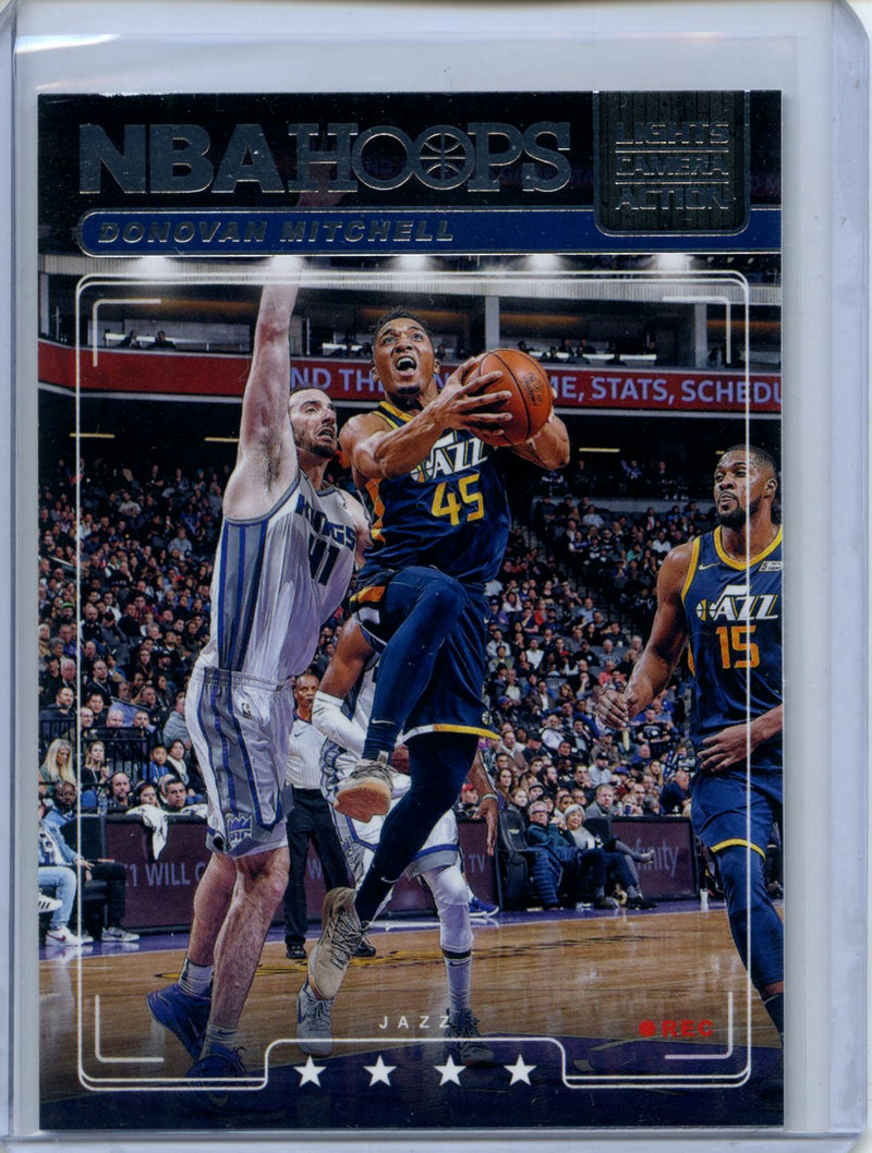 2018-18 NBA Hoops Donovan Mitchell Lights Camera Action