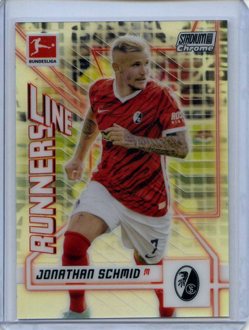 2021-22 Topps Bundesliga Stadium Club Chrome Jonathan Schmid Line Runners