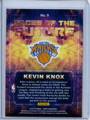 2018-18 NBA Hoops Kevin Knox Faces Of The Future