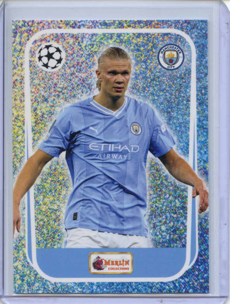 2023-24 Topps Merlin Heritage Card Collection Erling Haaland Merlin Most Wanted