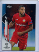 2019-20 Topps Chrome UEFA CL Jonathan Tah Blue Bubbles Refractor