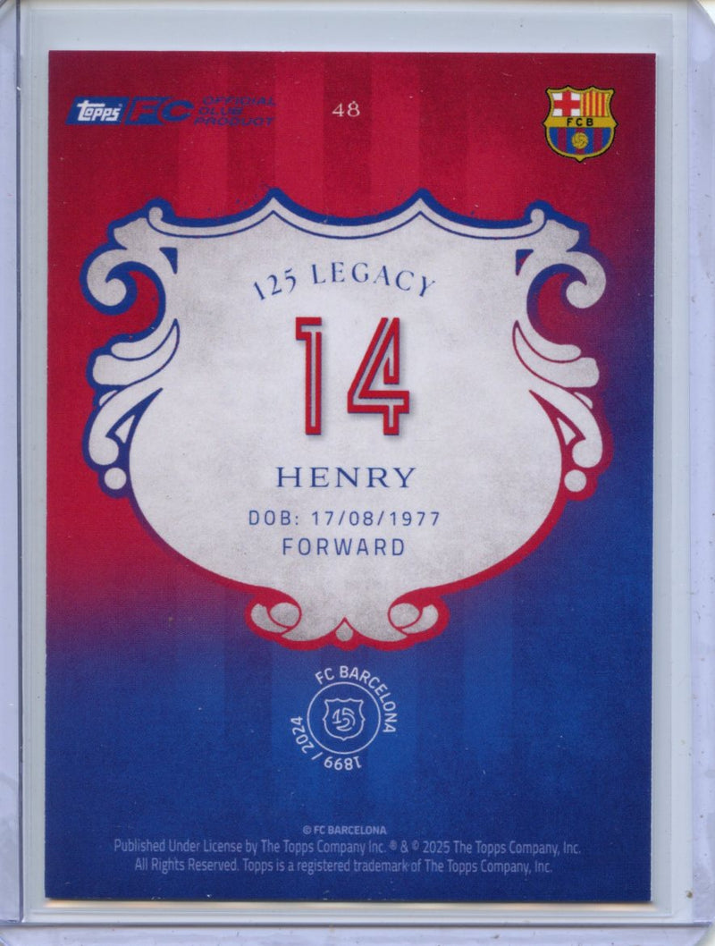 2024-25 Barcelona 125th Anniversary Thierry Henry Legacy