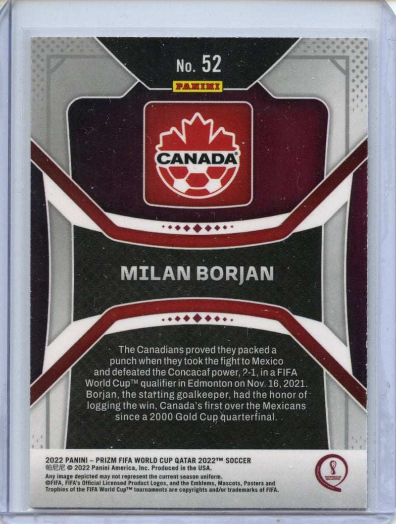 2022 Panini Prizm FIFA World Cup Qatar Milan Borjan