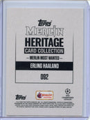 2023-24 Topps Merlin Heritage Card Collection Erling Haaland Merlin Most Wanted