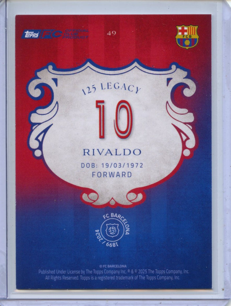 2024-25 Barcelona 125th Anniversary Rivaldo Legacy