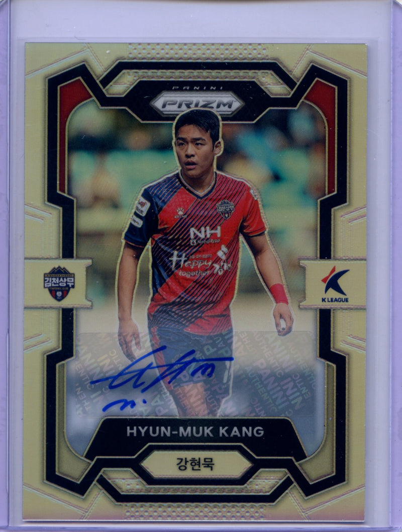 2024 Prizm K-League Soccer Hyun-Muk Kang Autographs Silver 34/40
