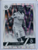2022-23 Topps Chrome UEFA David Alaba Black & White Ray Wave