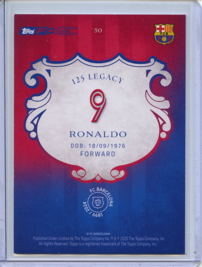 2024-25 Barcelona 125th Anniversary Ronaldo Nazário