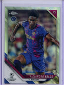 2021-22 Topps Chrome UEFA CL Alejandro Balde Refractor