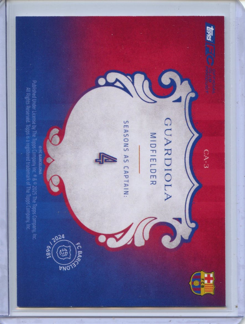 2024-25 Barcelona 125th Anniversary Pep Guardiola Capita