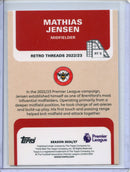 2026-27 Topps Flagship EPL Mathias Jensen Retro Threads