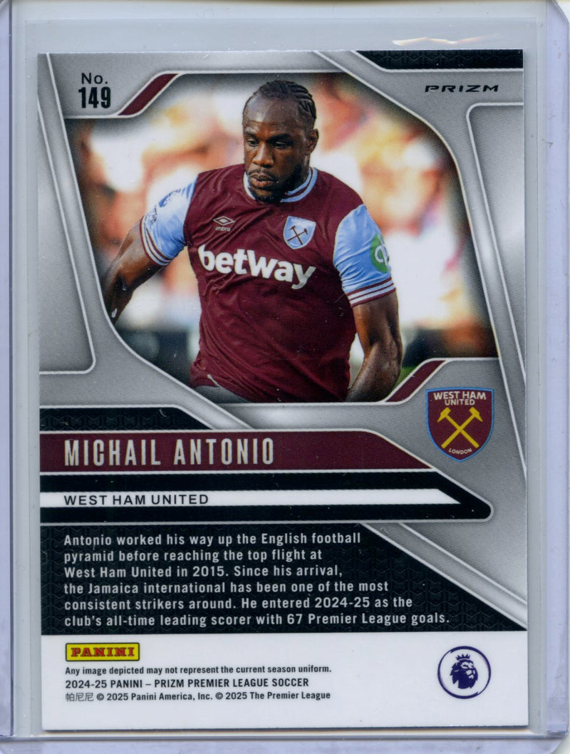 2024-25 Panini Prizm Premier League Michail Antonio Purple