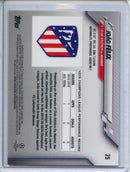 2019-20 Topps Chrome UEFA CL Joao Felix Purple Carbon Refractor