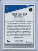 2021 Topps Chrome Tennis Billie Jean King